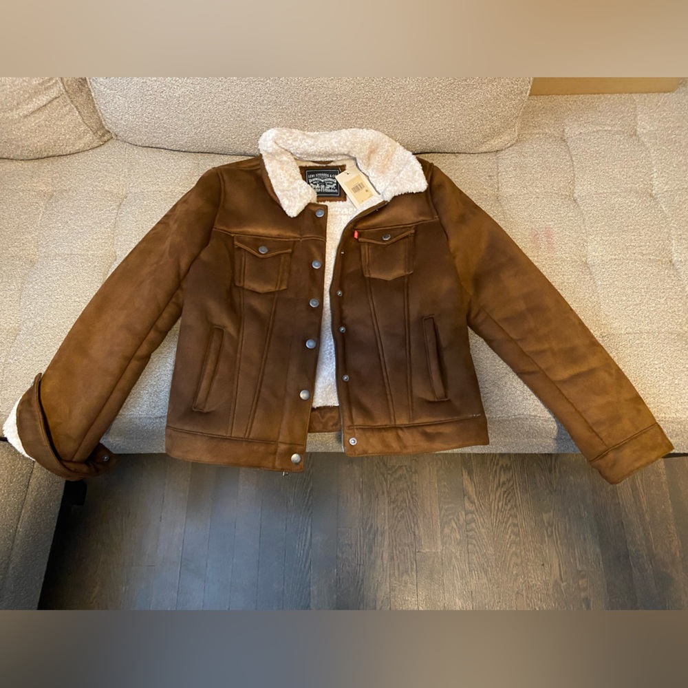 Levi’s suede bomber jacket. Size medium